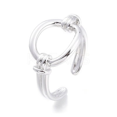 Brass Cuff Rings RJEW-F103-01-P-1