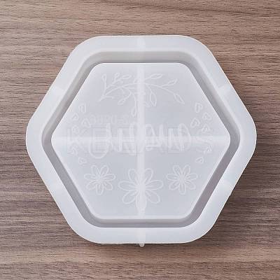 Hexagon Mother's Day Word MOM DIY Tray Silicone Molds LS-DIY-G112-02B-1