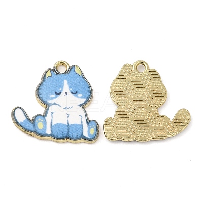 Alloy Enamel Pendants FIND-C037-20G-07-1