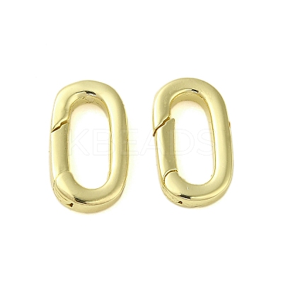 Brass Spring Gate Rings KK-B089-03B-G-1