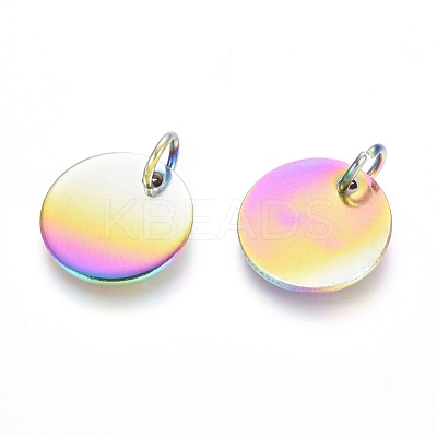 Ion Plating(IP) 304 Stainless Steel Charms STAS-I124-01D-M-1
