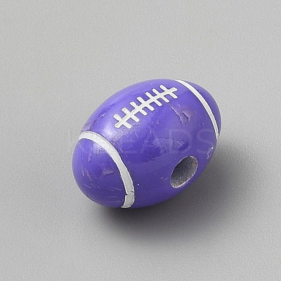Opaque Acrylic European Beads SACR-CJC0001-34C-1