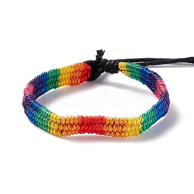 Rainbow Pride Bracelet LS-BJEW-F422-01B-1