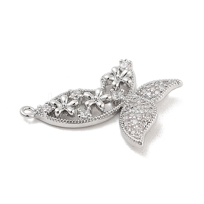 Brass Pave Clear Cubic Zirconia Pendants LS-KK-Z061-08P-02-1