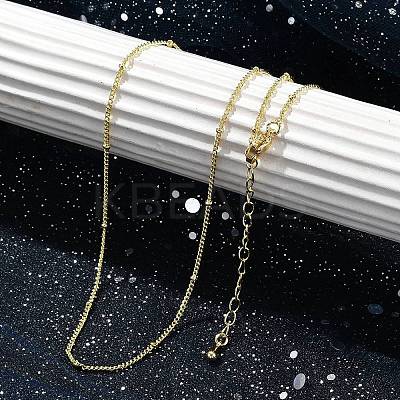 Rack Plating Brass Satellite Chain Necklaces for Women LS-NJEW-H049-01G-1