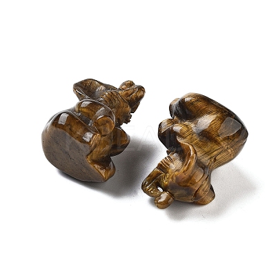 Natural Tiger Eye Carved Figurines DJEW-L023-D07-1