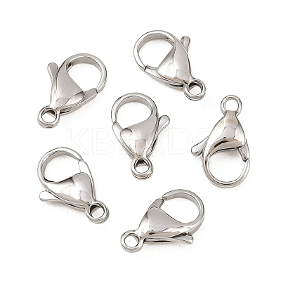 Tarnish Resistant 316 Surgical Stainless Steel Lobster Claw Clasps STAS-316-FL15A-1