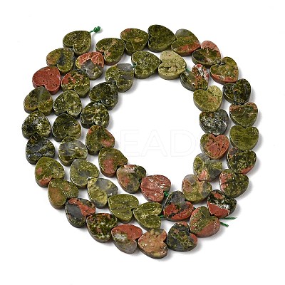 Natural Unakite Beads Strands G-M403-A23-03-1