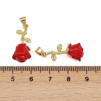 Brass Pendants KK-C095-03G-1