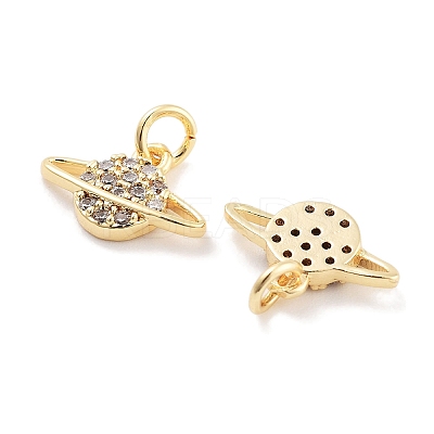 Brass with Cubic Zirconia Pendants KK-P271-31G-1
