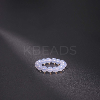 Synthetic Opalite Stretchy Finger Rings FS-WG01730-24-1