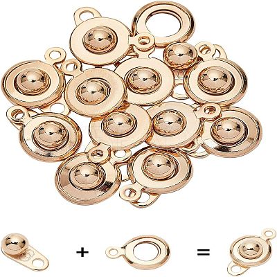 304 Stainless Steel Snap Clasps STAS-UN0010-71G-1