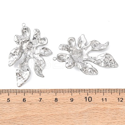 Textured 304 Stainless Steel Pendants STAS-Z177-01P-1