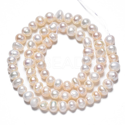 Natural Cultured Freshwater Pearl Beads Strands PEAR-N013-05C-1