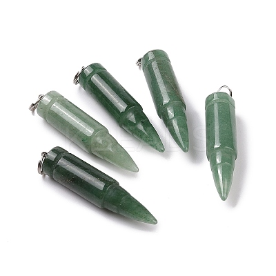 Natural & Synthetic Mixed Stone Pointed Pendants G-D850-M-1