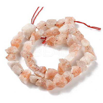 Raw Rough Synthetic Strawberry Quartz Beads Strands G-B065-C23-1