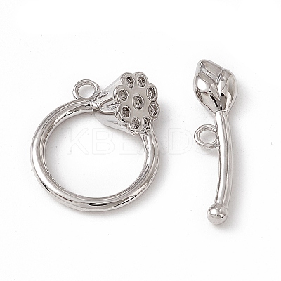 Brass Toggle Clasps KK-K271-29P-1
