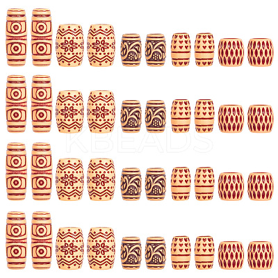 100Pcs 5 Styles Plastic Hair Coil Cuffs FIND-SC0014-92-1