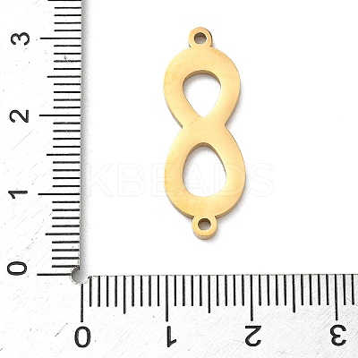 304 Stainless Steel Connector Charms STAS-F328-01G-1