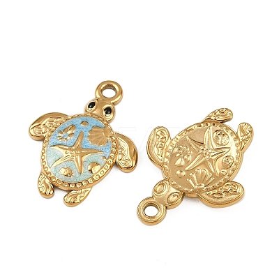 304 Stainless Steel Enamel Pendants LS-STAS-K309-01G-01-1