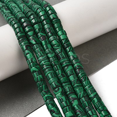 Synthetic Malachite Beads Strands G-K368-A02-01-1