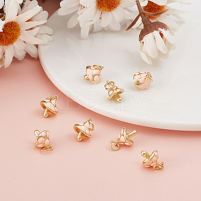 12Pcs Brass Enamel Charms KK-ME0002-91-1