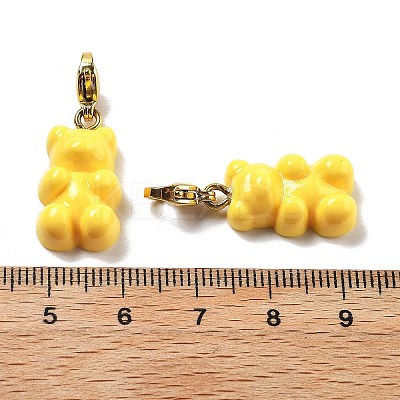 Bear Resin Pendant Decorations STAS-M092-01G-02-1