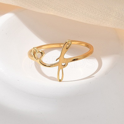 304 Stainless Steel Cuff Rings for Women RJEW-D285-01G-F-1