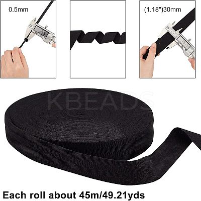 Cotton Cotton Twill Tape Ribbons OCOR-WH0057-30E-02-1