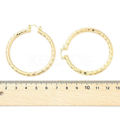 Brass Hoop Earrings EJEW-B117-06E-G-1