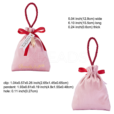 Velvet Jewelry Drawstring Gift Bags TP-CJC0001-007B-1