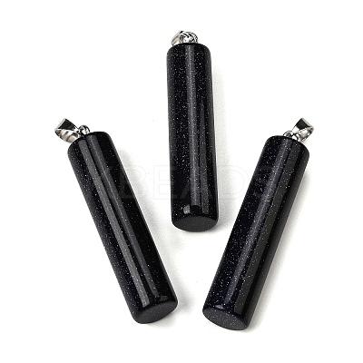 Synthetic Blue Goldstone Big Pendants G-F820-11I-1