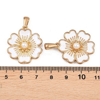 304 Stainless Steel Enamel Pendants STAS-P438-13D-G-1