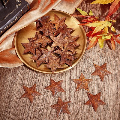 Rust Iron Pendants LS-IFIN-WH0065-16A-1