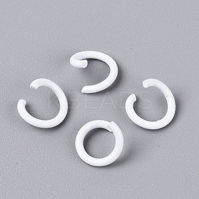 Spray Painted Iron Open Jump Rings IFIN-T017-04B-31-1