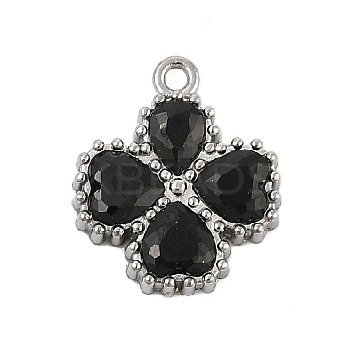 304 Stainless Steel Rhinestone Pendants STAS-E547-06D-P-1