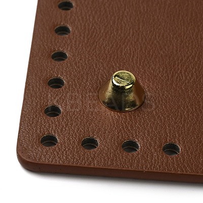 PU Leather Sqaque Long Bottom for Knitting Bag DIY-K079-02A-1