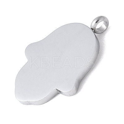 304 Stainless Steel Stamping Blank Tag Pendants STAS-S162-24P-1