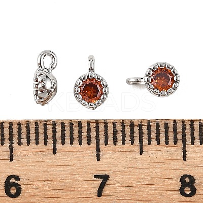 SHEGRACE Brass Pave Cubic Zirconia Charms XGRQ5K528-832P-C-1