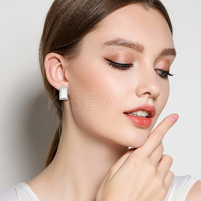 Real 14K Gold Plated 4 Pairs 4 Style Alloy Stud Earrings for Women EJEW-AN0004-24-1