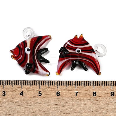 Handmade Lampwork Pendants LAMP-I027-05B-1
