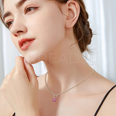 96Pcs 16 Styles Glass Pendants PALLOY-FH00075-1