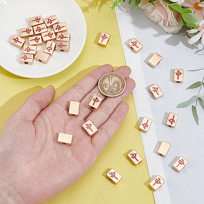 24Pcs 2 Styles Zinc Alloy Beads FIND-NB0006-63-1