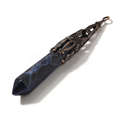 Natural Sodalite Pointed Big Pendants G-P560-02R-05-1