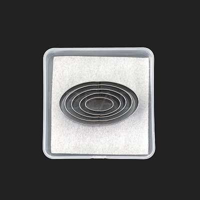High Speed Steel Oval Shape Style One Hole Hollow Punch Cutter Set PURS-PW0003-107A-1