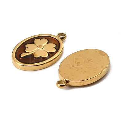 304 Stainless Steel Enamel Pendants STAS-I371-11G-02-1