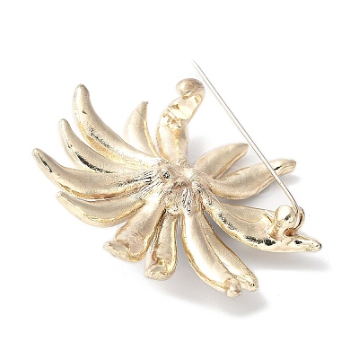 Sunflower Alloy Rhinestone Brooches for Backpack Clothes LS-JEWB-F038-02LG-1