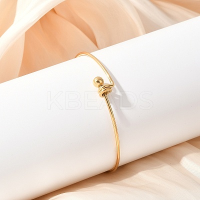 304 Stainless Steel Bangles for Women BJEW-C088-03G-1