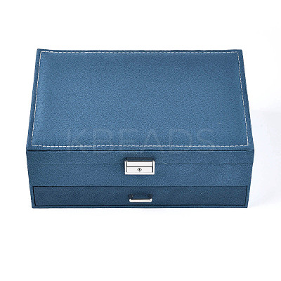 Velvet & Wood Jewelry Boxes VBOX-I001-04B-1