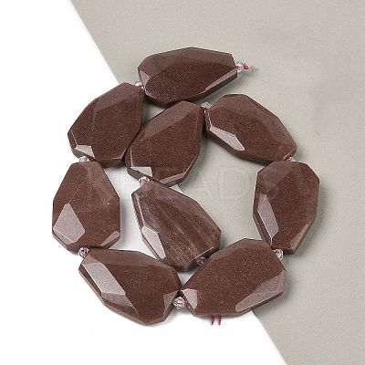 Natural Purple Aventurine Beads Strands G-P548-B15-01-1